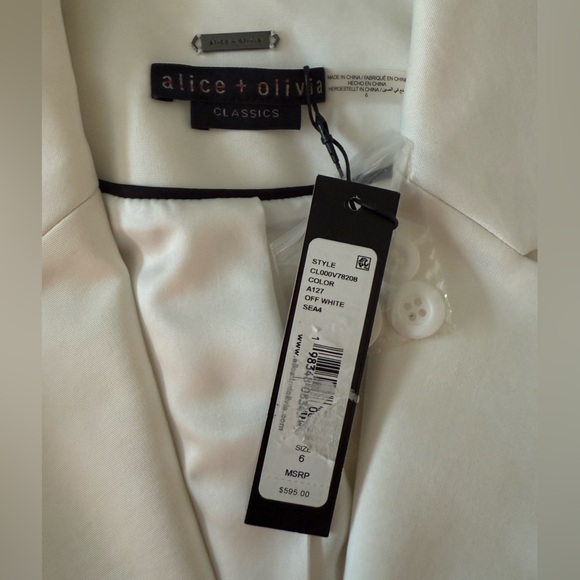 Alice + Olivia Iana Sculpted Blazer size 6 NWT - Picture 10 of 10